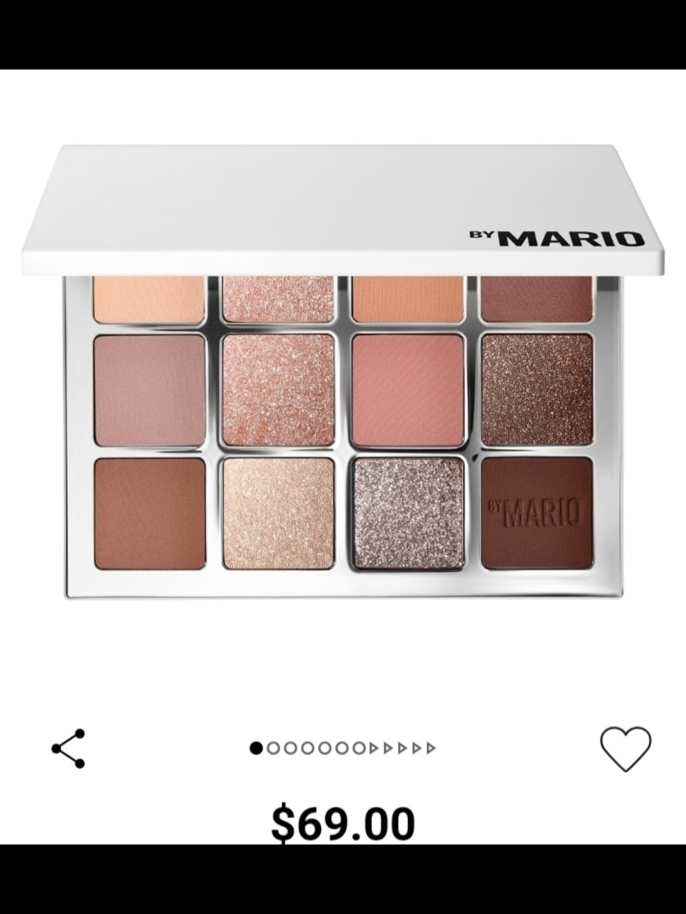 Makeup By Mario Rose & Warm Brown Eyeshadow Palette
